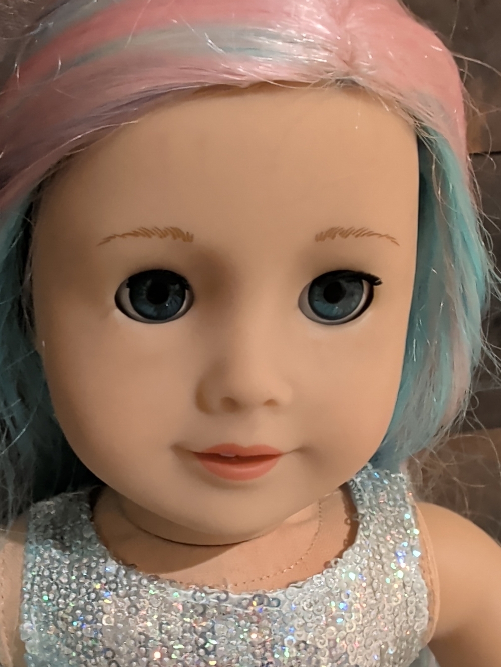 American Girl Truly Me #88  Pastel-pink- Blue Hair Fashion Doll 18"X6.5" - Picture 6 of 9
